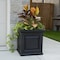 Mayne Nantucket 20x20 Square Planter - Black 4846-B - alternate 2